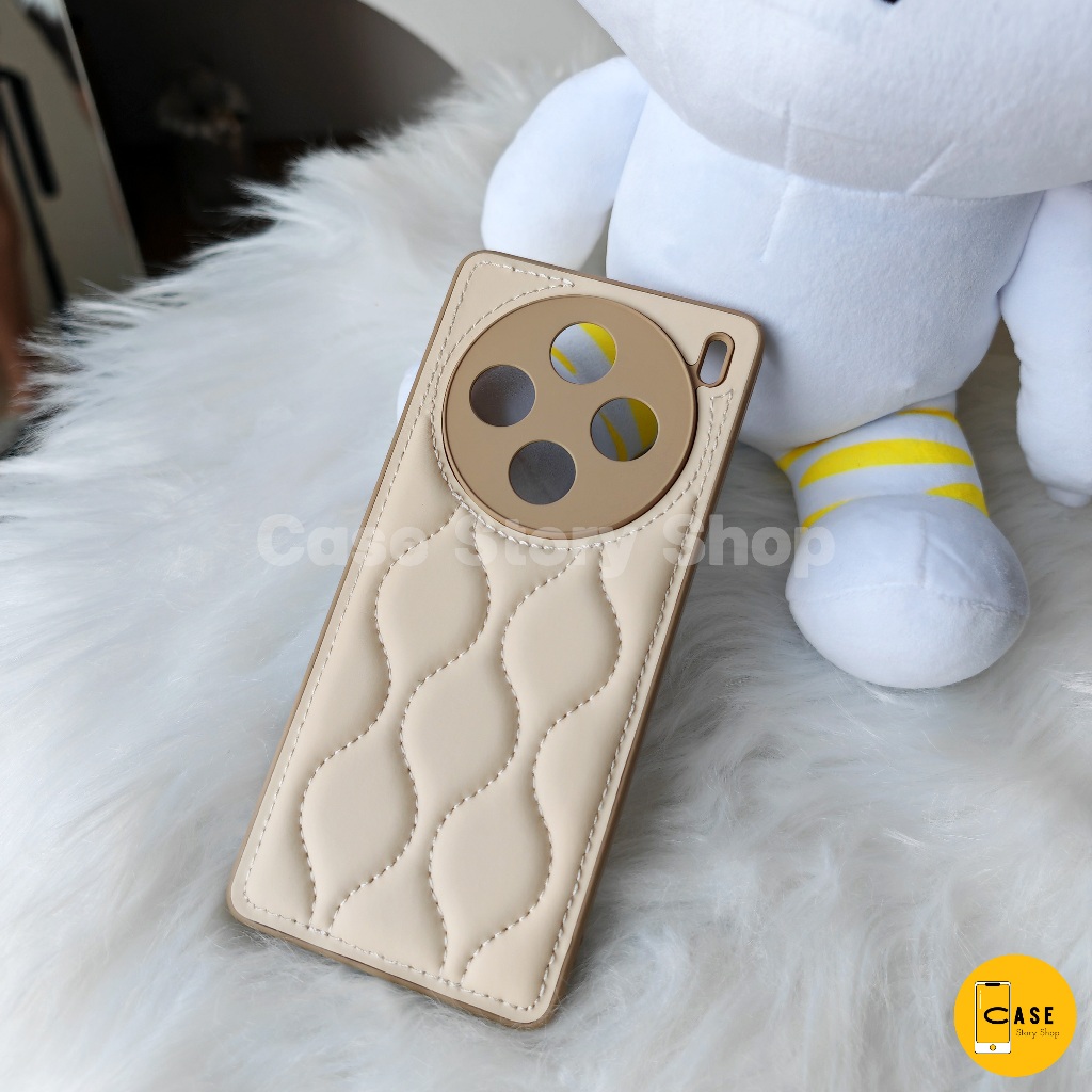 เคส Vivo X200 / X200 Pro ส่งจากไทย เคสหนังสีครีม ขอบนิ่ม คลุมกล้อง น่ารักๆ