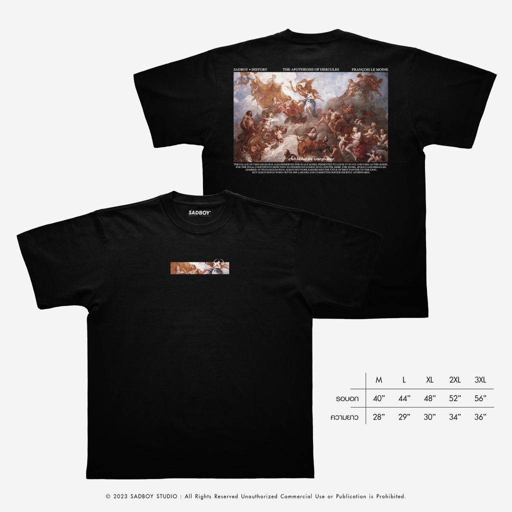 [ ส่งด่วน ] SADBOY® | The Apotheosis of Hercules | 100% Organic Cottons