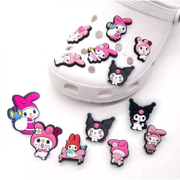 Jibbitz จิ๊บบิท แต่งรองเท้า ตัวติดรองเท้า Diy รองเท้า เมโลดี้ คุโรมิ ชินนาม่อน
