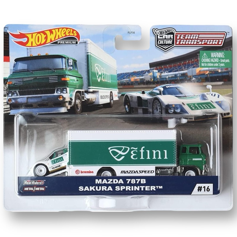 Hotwheels Team Transport | Mazda 787B สเกล 1:64