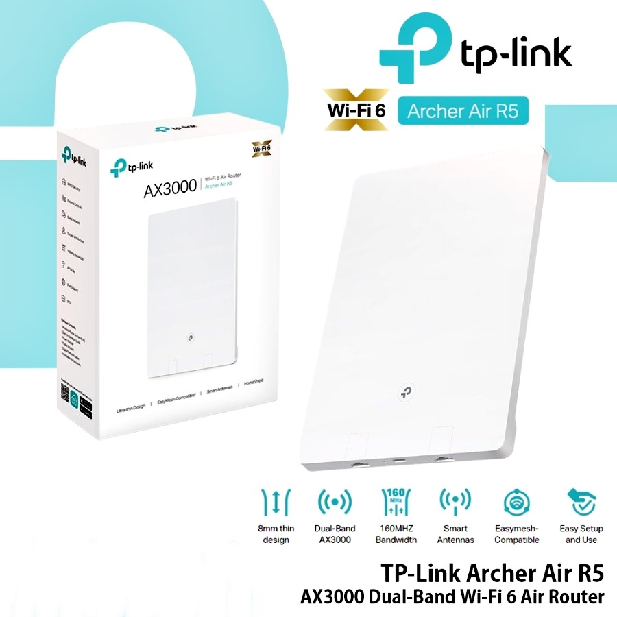 TP-LINK (Archer Air R5) AX3000 Dual-Band Wi-Fi 6 Air Router