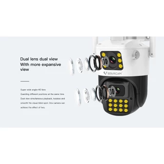 VSTARCAM CG663DR 4G LTE SiM / CS663DR WiFi FHD 1080p 2.0mp iP Camera กล้องวงจรปิดใส่ซิม กล้องวงจรปิดไวไฟ(เลนส์กล้องคู่)