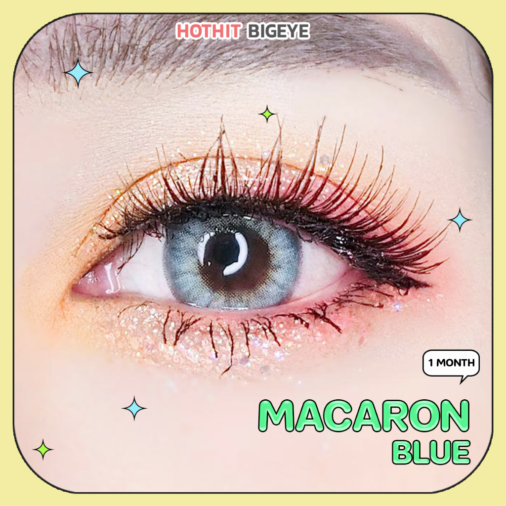 Candy lens คอนแทคเลนส์ Macaron blue พร้อมส่งแบบปกติและสายตาสั้น (สายตาที่มีในลิสกดสั่งได้เลยค่า)
