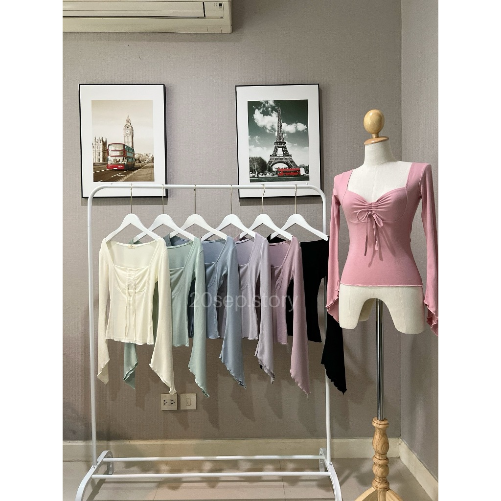 20sep.story BLONDY TOP🎀เสื้อยืดแขนยาวสีพาสเทล