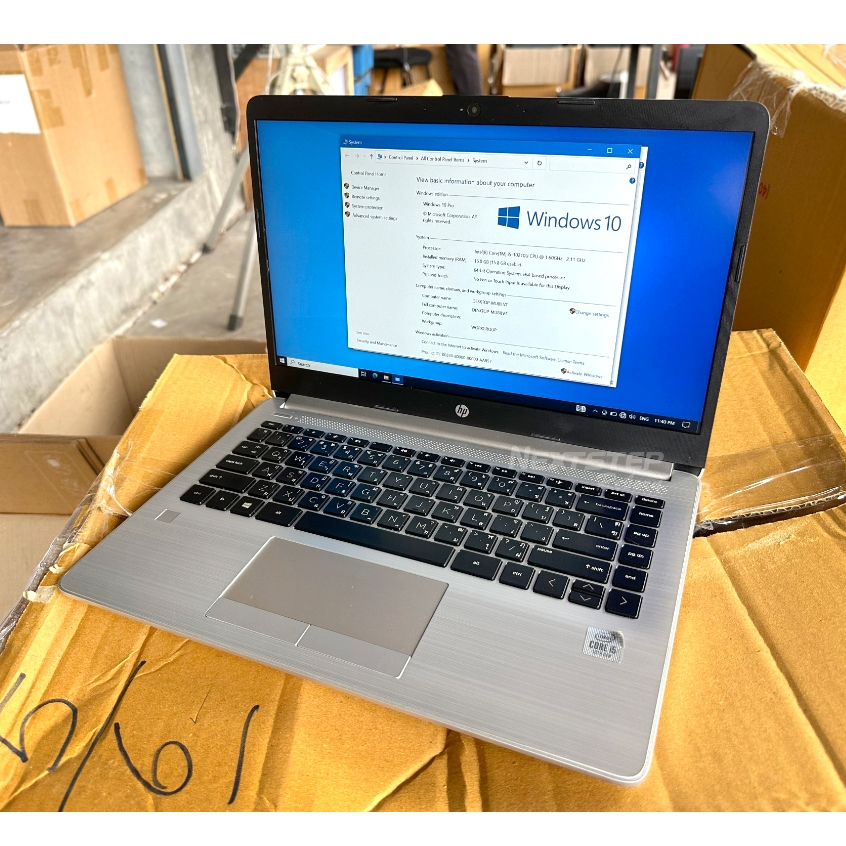 Notebook HP 348 G7 Core i5 Gen10 Ram 16 SSD 256 จอ 14 นิ้ว IPS วินโดว์ แท้ คอมมือสอง