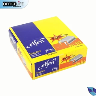 ELFEN ลวดเย็บ NO.10 และ NO.35 เย็บกระดาษ ลูกแม็ก รุ่น Popular elfen ของแท้ ( 1 กล่องใหญ่ มี 24 กล่องเล็ก )