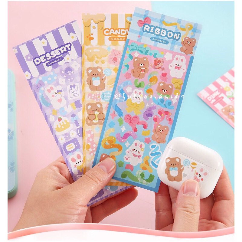 สติกเกอร์น่ารัก คละลาย พร้อมไดคัทแกะง่าย กันน้ำสินค้าพร้อมส่ง