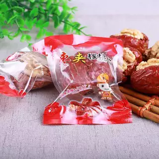 พุทราจีนสอดไส้วอลนัท พุทราซินจียง ลูกใหญ่ พร้อมทาน หอม หวาน กรอบ อร่อย 枣夹核 500g