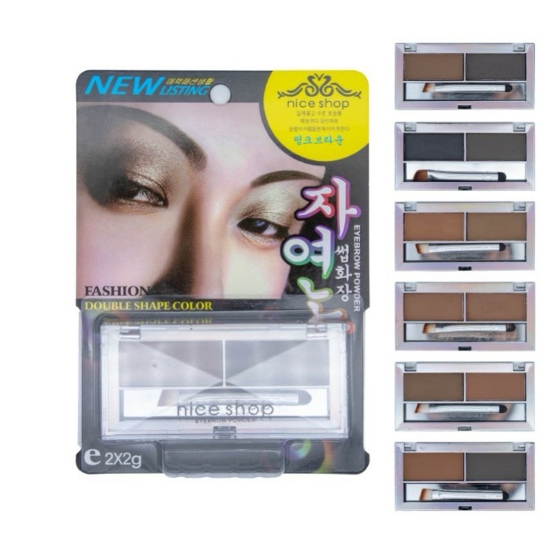 Nice Shop EyeBrow Powder (Fashion Double Shape Color)