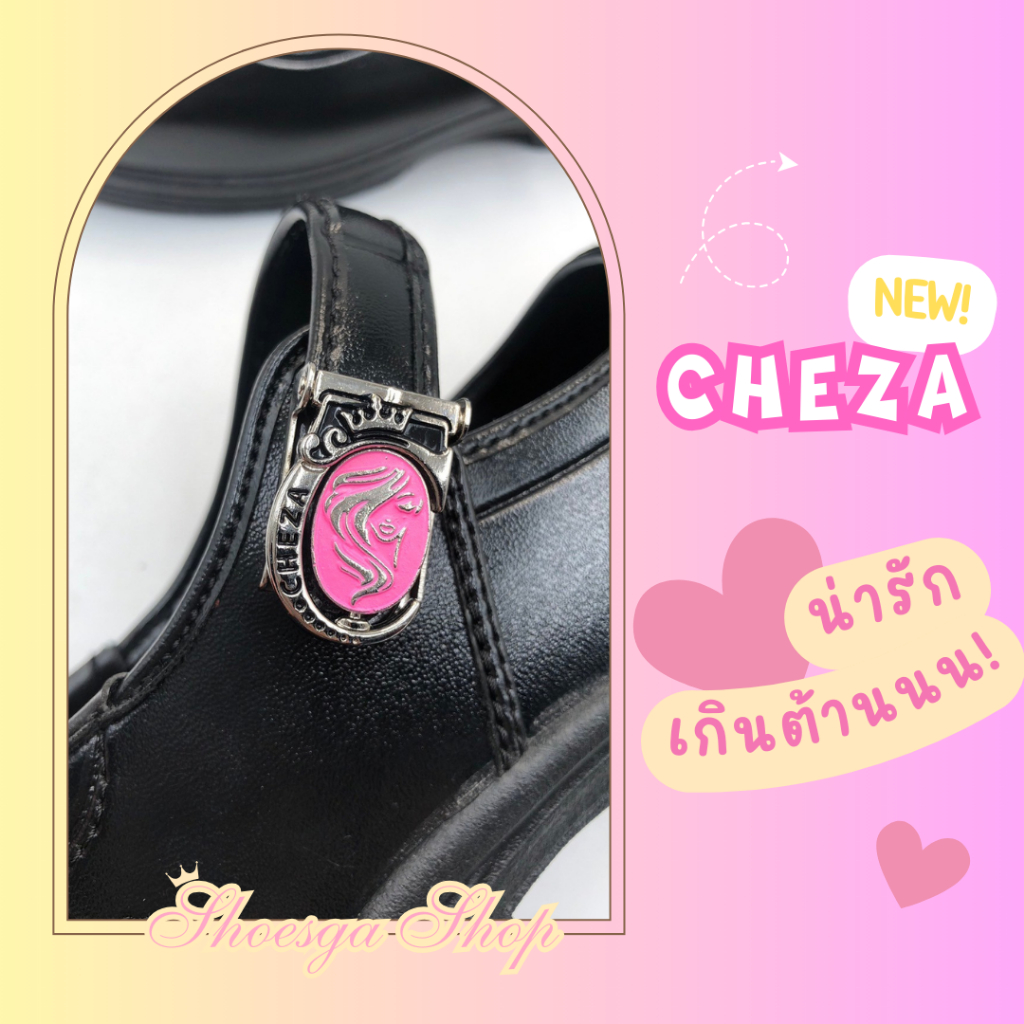 🔥HOT❗ Cheza รองเท้านักเรียนหญิง เจ้าหญิง หนังดำ ใหม่ล่าสุด รองเท้านักเรียน ชีซ่า พร้อมส่ง - รูปที่ 2