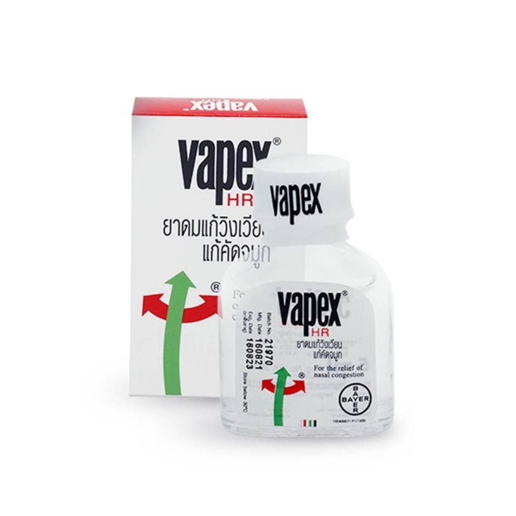 vapex ยาดมชนิดน้ำแก้วิงเวียน 5ml/14ml/และยาดมวาเป็กซ์