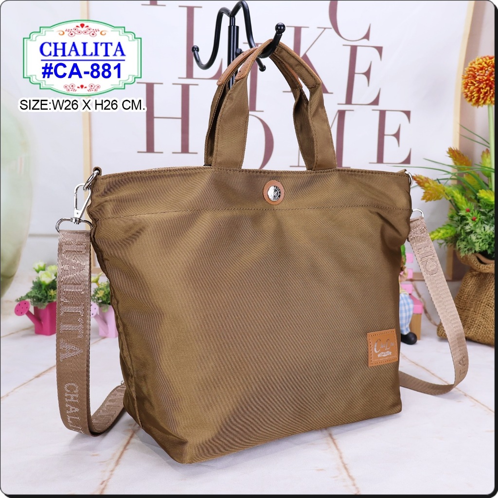 กระเป๋าถือ กระเป๋าสะพายข้าง ยี่ห้อ CHALITA รุ่น CA-881 มีสายสะพายยาว #ถุงช็อปปิ้ง #มีเก็บปลายทาง