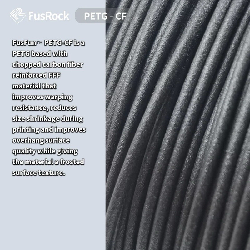 FusFun™ PETG-CF HFเส้นพลาสติก PETG ผสม Carbon Fiber