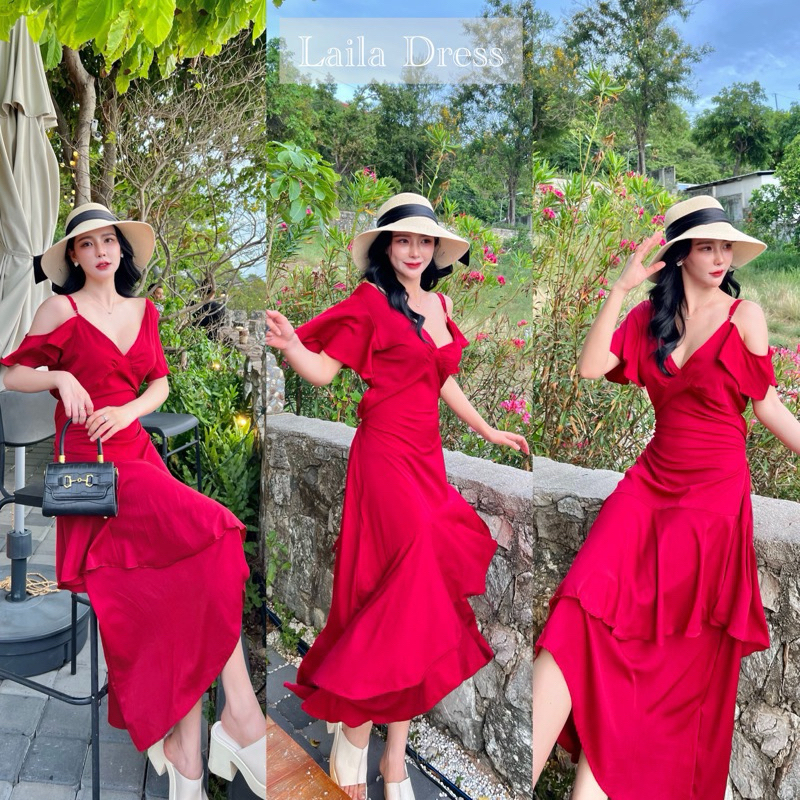 ส่งต่อ🌹Leila Dress Red