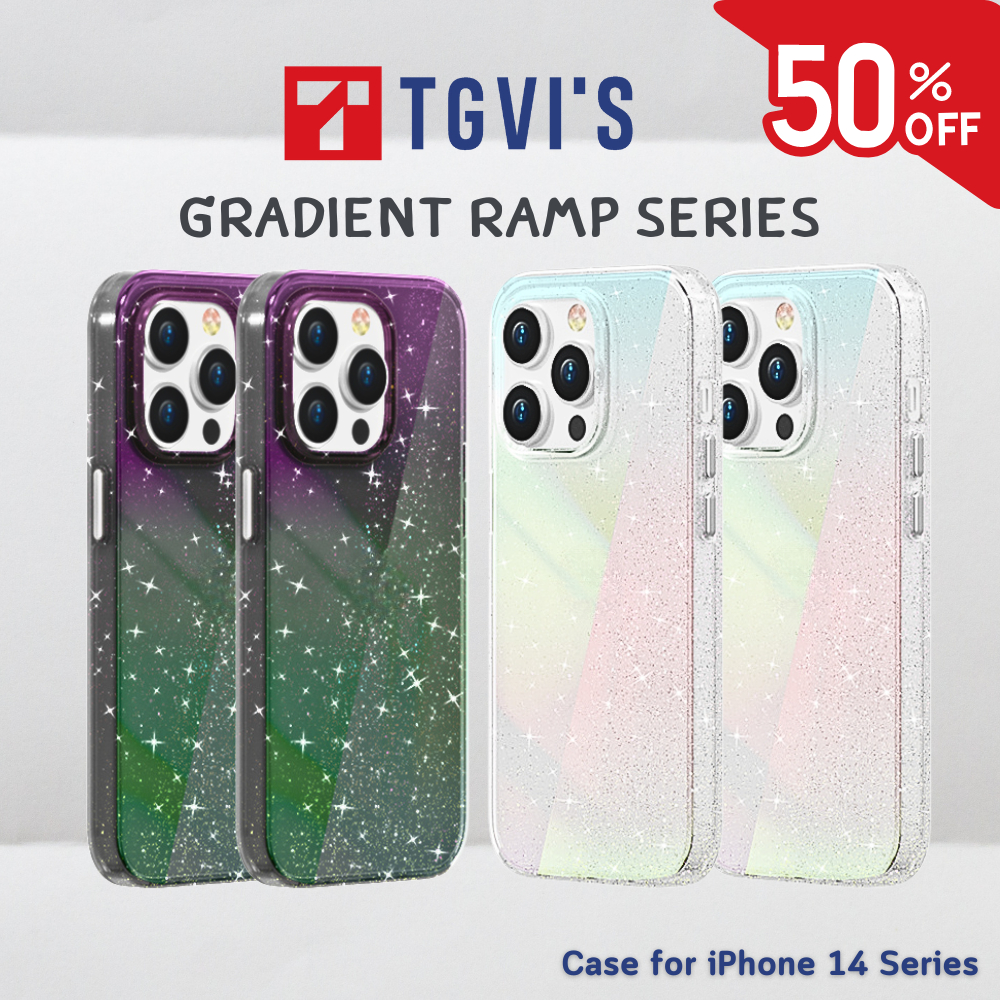TGVI'S Gradient Ramp Series Case เคสใสกันกระแทก สำหรับ iPhone 14 Series (14 / 14 Pro)