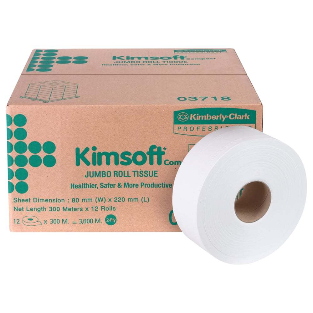 กระดาษชำระแบบม้วนใหญ่ JRT Kimsoft® COMPACT (03718),