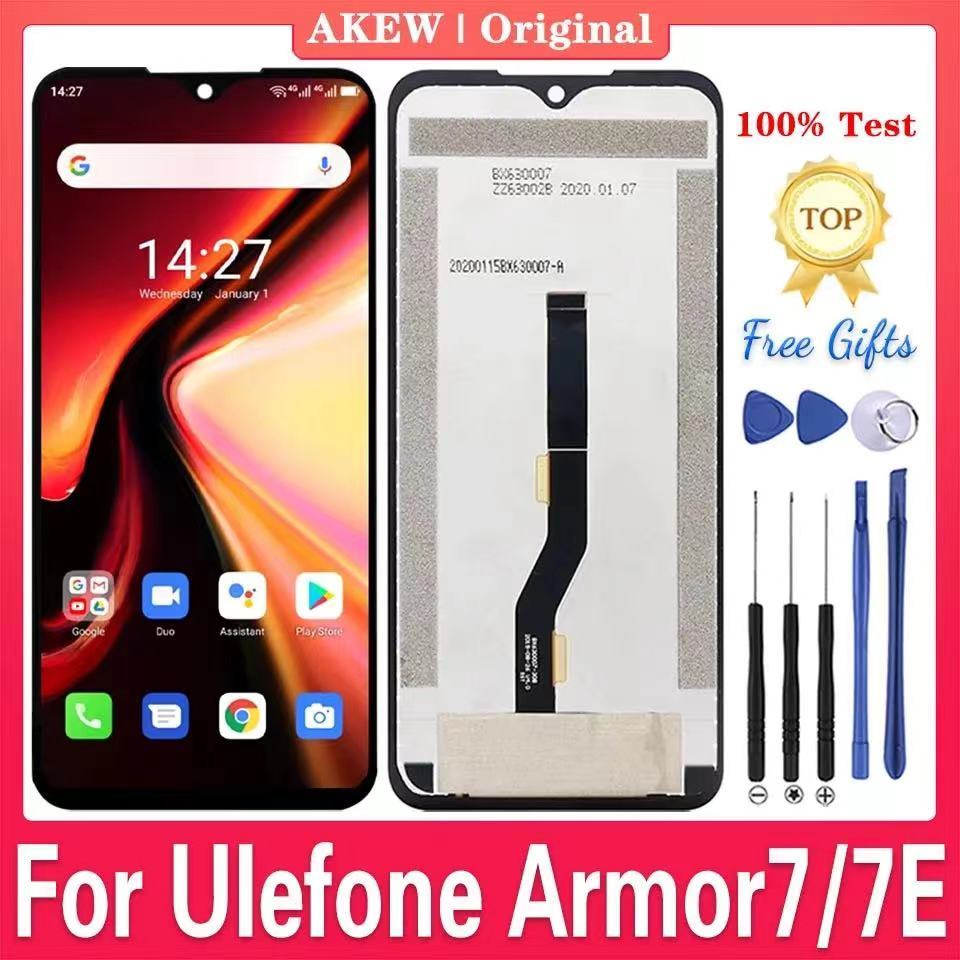 Orefone ulefone Armor7 / 7E จอแสดงผล LCD สัมผัสโทรศัพท์มือถือภายในและภายนอกหน้าจอ Assy