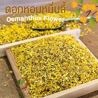 ดอกหอมหมื่นลี้ 25 50 100 กรัม กลิ่นหอมมากสีเหลืองทองสวย Gui Hua Osmanthus Flower Tea ชาดอกหอมหมื่นลี้ ชาดอกไม้ 桂花茶
