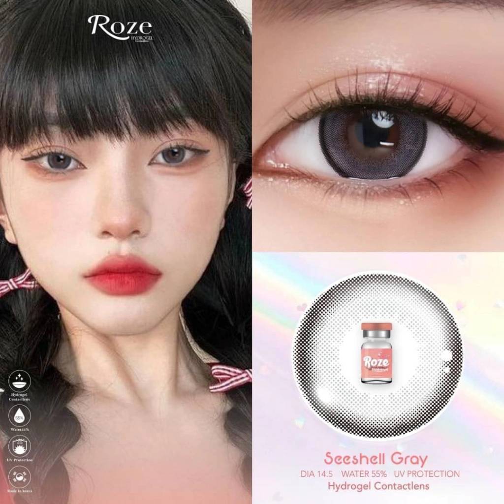 💟บิ๊กอายตาโตละมุนสุดๆ💟 Seeshell 🍑 อมน้ำ55% Roze hydrogel ผลิตและนำเข้าจากประเทศเกาหลี