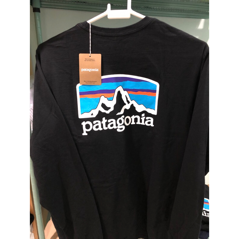 ของแท้ เสื้อแขนยาว Patagonia Fitz Roy Horizons Responsibili-Tee Long Sleeve
