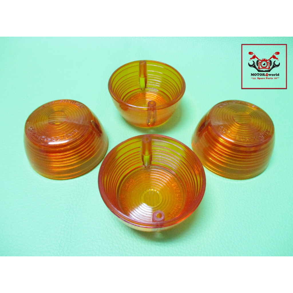 HONDA CD125 CD175 CA175 -- TURN SIGNAL LENS SET // ฝาครอบไฟเลี้ยว (4 ชิ้น)