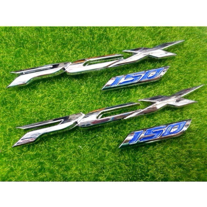 โลโก้ pcx 150 สีโครเมี่ยม 1 คู่