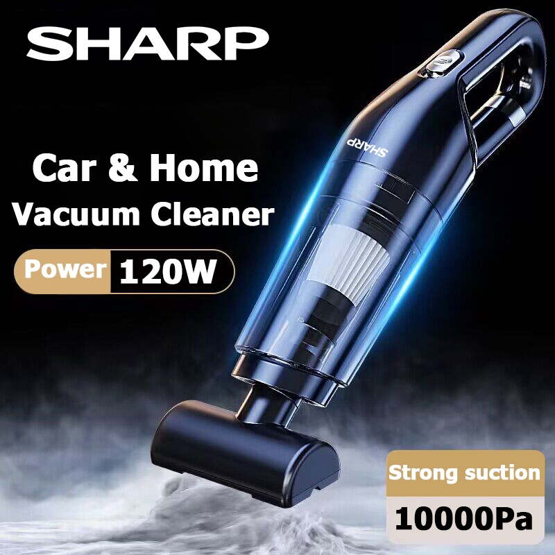 SHARP เครื่องดูดฝุ่น เครื่องดูดฝุ่นในรถ ไร้สาย 12000Pa ​car vacuum cleaner เครื่องดูดฝุ่นขนาดเล็ก ที่ดูดฝุ่นในรถยนต์ ภาย