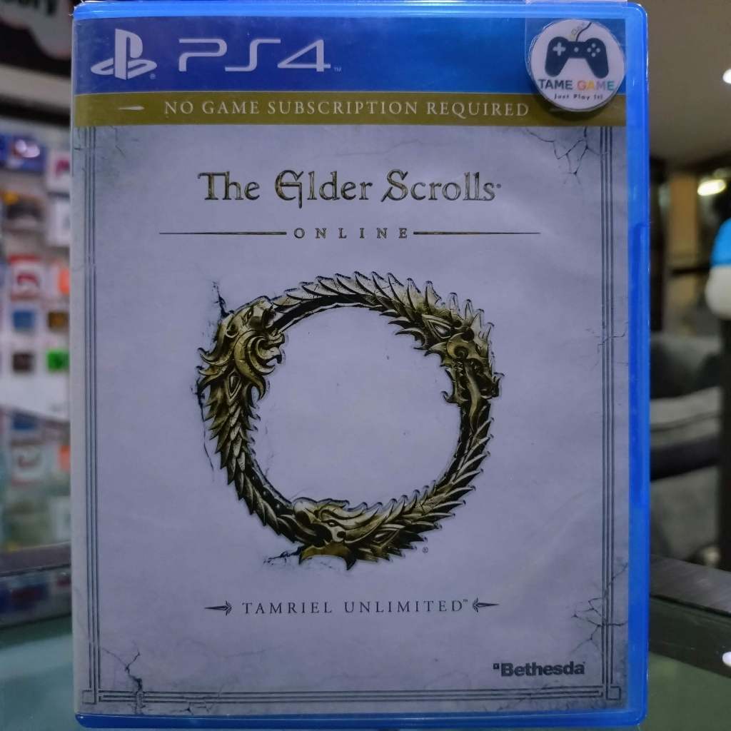 (ภาษาอังกฤษ) มือ2 PS4 The Elder Scrolls Online Tamriel Unlimitied เกมPS4 แผ่นPS4 มือสอง (เล่นกับ PS5 ได้ เป็นเกมออนไลน์)