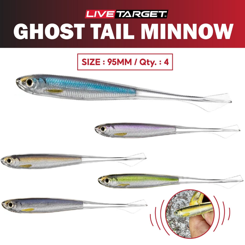 เหยื่อปลอม LIVE TARGET GHOST TAIL MINNOW