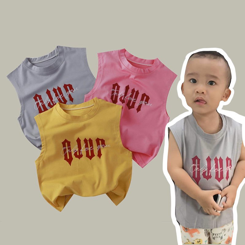 เสื้อกล้ามเด็ก ไร้ขอบ เสื้อทับ ผ้านิ่มเด้งใส่ได้ทั้ง เด็กผู้หญิง เด็กผู้ชาย