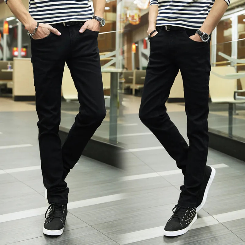 กางเกงยีนส์ขายาวชาย กางเกงขายาวผช กางเกงแฟชั่นผู้ชาย ใส่สบาย jeans 2 สี
