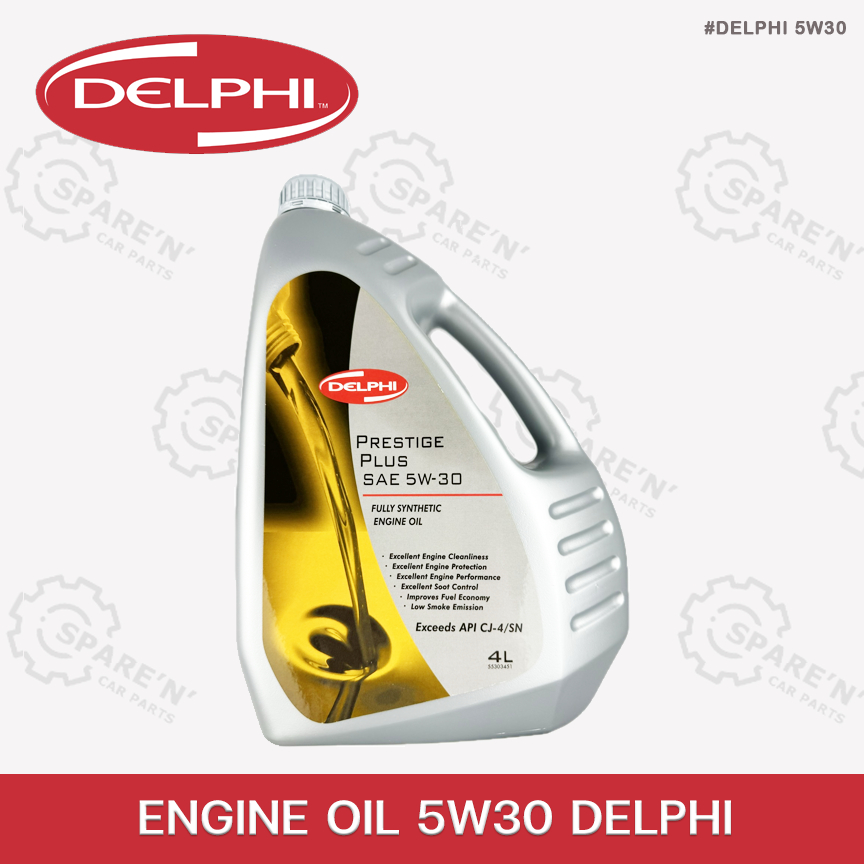 5W30 น้ำมันเครื่อง DELPHI แท้ สังเคราะห์ 100 % FULLY SYNTHETIC