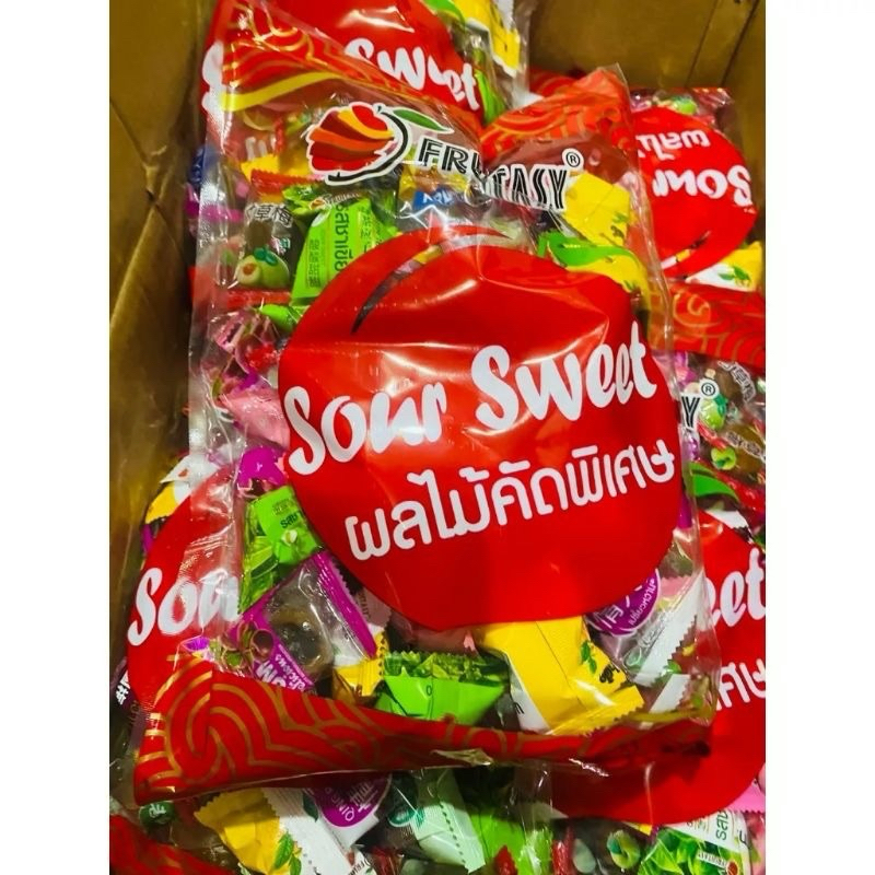 FRUITASY บ๊วยรวมรส  แพ็คถุงละ 1kg เม็ดใหญ่จัมโบ้ พร้อมส่ง มี อย. รับรอง อร่อย บ๊วยคุณภาพ ของแท้ อร่อยมากก