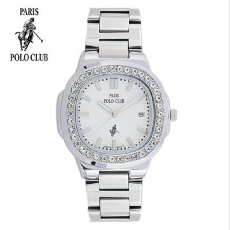 PARIS POLO CLUB นาฬิกาข้อมือผู้หญิง รุ่น PPC-230804 ของแท้ กันน้ำลึก 30เมตร รับประกันศูนย์ 1 ปี  อะนาล็อก หรูหรา