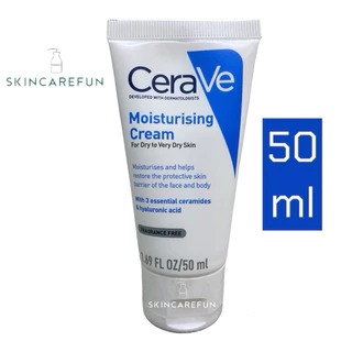 (แท้/พร้อมส่ง) CERAVE Moisturising Cream 50ml. เซราวี มอยซ์เจอร์ไรซิ่ง ครีม 50 มล. เซราวีครีมบำรุงผิวหน้า