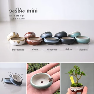 กระถางบอนไซ ญี่ปุ่น บอนไซจิ๋ว ต้นไม้จิ๋ว collection mini By miNATURE_c กระถางเซรามิค เกรดส่งออก
