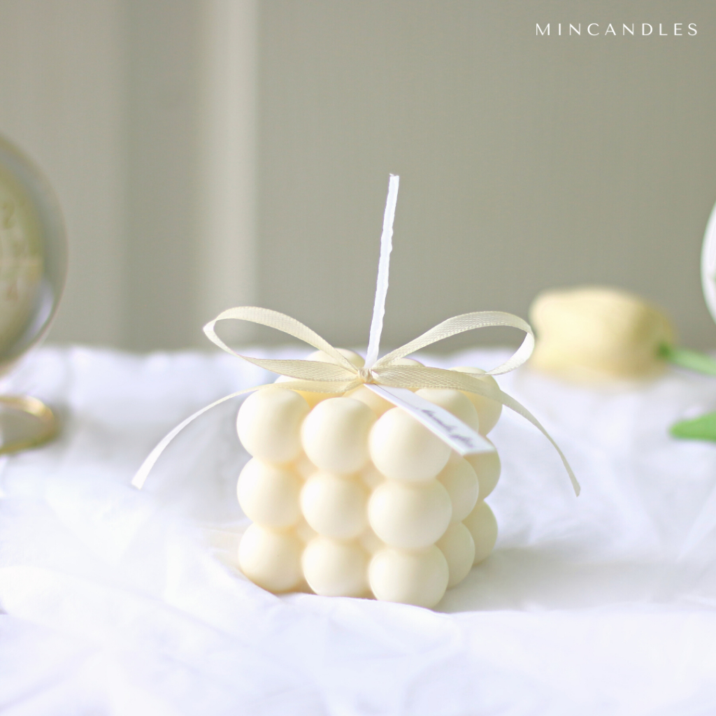 เทียนหอมลูกบาศก์ รูบิค มินิมอล ตกแต่ง น่ารัก ไขถั่วเหลือง Soy Wax Candle