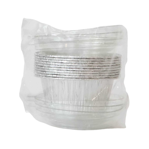 ถ้วยฟอยล์กลม SS (3004)  พร้อมฝา 120ml.  เทียบเท่า 3403-P (10ชุด/แพ็ค)  หยกออนไลน์