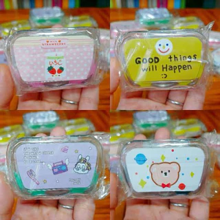 Set ตลับเซ็ต ตลับคอนแทคเลนส์ มีกระจก มีตัวคีบ ตัวจุ้บ ช่วยใส่คอนแทคเลนส์