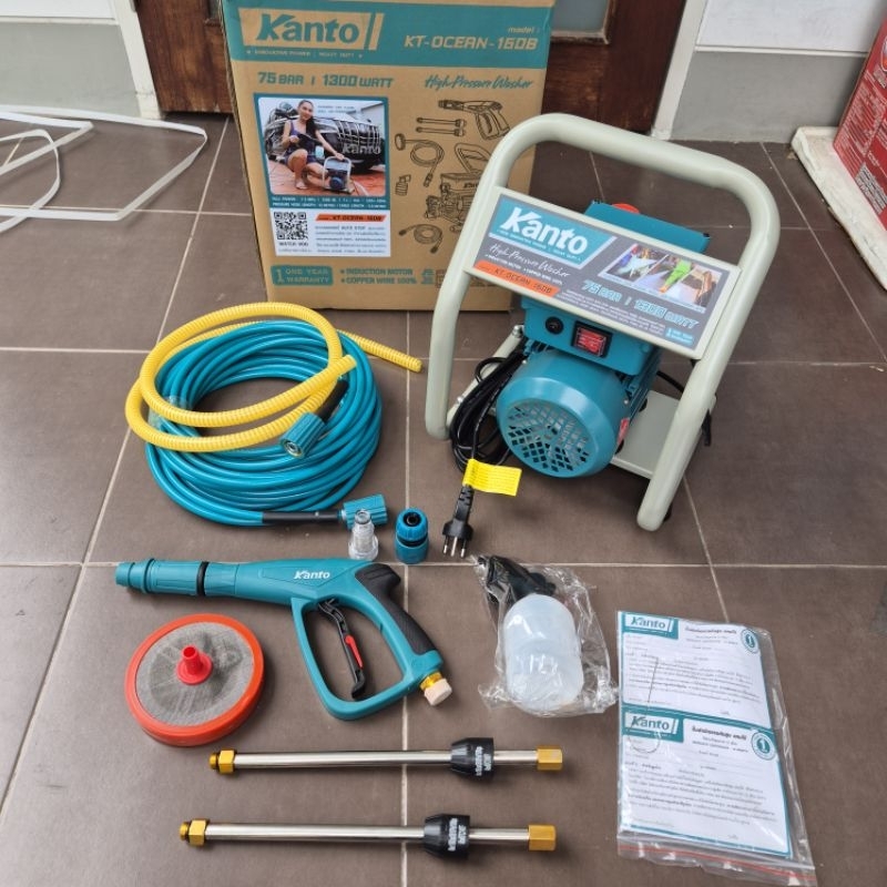 ปั้มอัดฉีด Kanto KT-OCEAN-160B   75 bar  ตั้งแต่ปัจจุบันปี 2024 ได้ของตามรูปที่ลงขายครับ