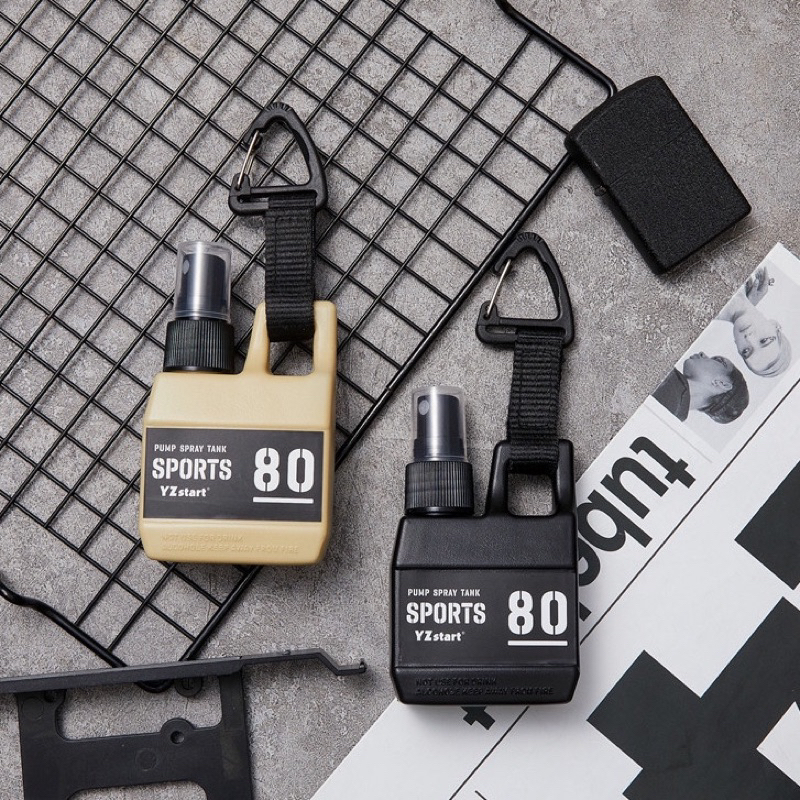 ขวดเปล่า สเปรย์ 80ml ใส่ ทนต่อสารเคมี แข็งแรง พกพาสะดวก spray camping เดิน ป่า กระเป๋า ตะขอ outdoor ท่องเที่ยว แคมป์ปิ้ง ราคา ถูกที่สุด ดีลบีเคเค แกลเลอรีภาพที่ 8