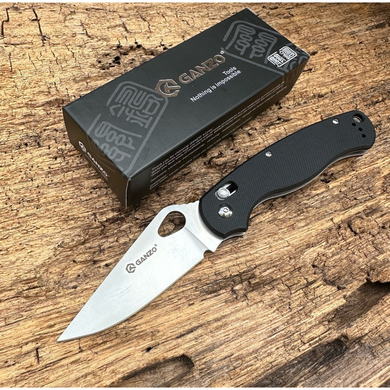 มีด มีดพับGanzo G729 ของแท้100% วัสดุใบมีดเหล็ก440c วัสดุด้ามจับG10 มีดเอนกประสงค์