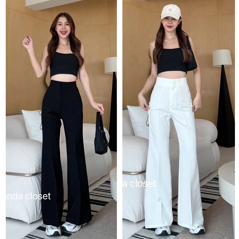 new collection PD14 กางเกงแฟชั่นขาม้าผ้าไอด้าเอวสูงพร้อมส่ง สวยเปะมาก ตรงปกแน่นอนจ้า