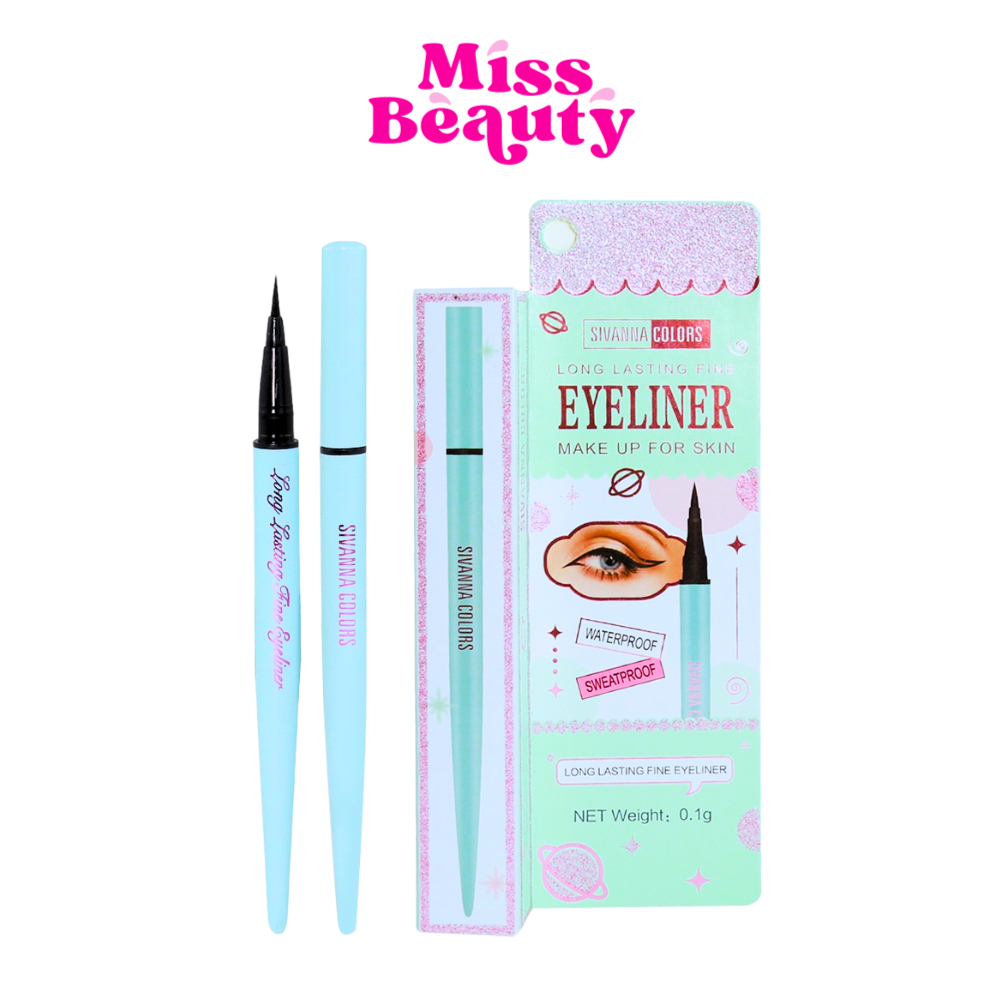 ES8016 ซีเวนน่า คัลเลอร์ส ลอง ลาสติ้ง ไฟน์ อายไลเนอร์ Sivanna Colors Long Lasting Fine Eyeliner 0.8 กรัม