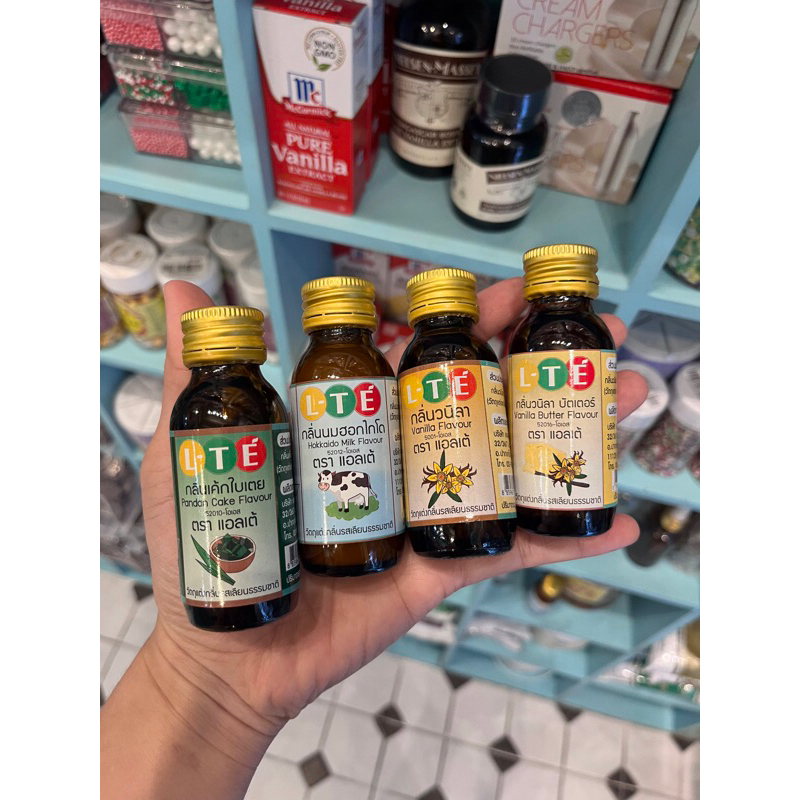 พร้อมส่ง L-TE แอลเต้ กลิ่นผสมอาหาร เบเกอรี่และเครื่องดื่ม หัวเชื้อกลิ่นเข้มข้น กลิ่นแท้100% (30ml.)