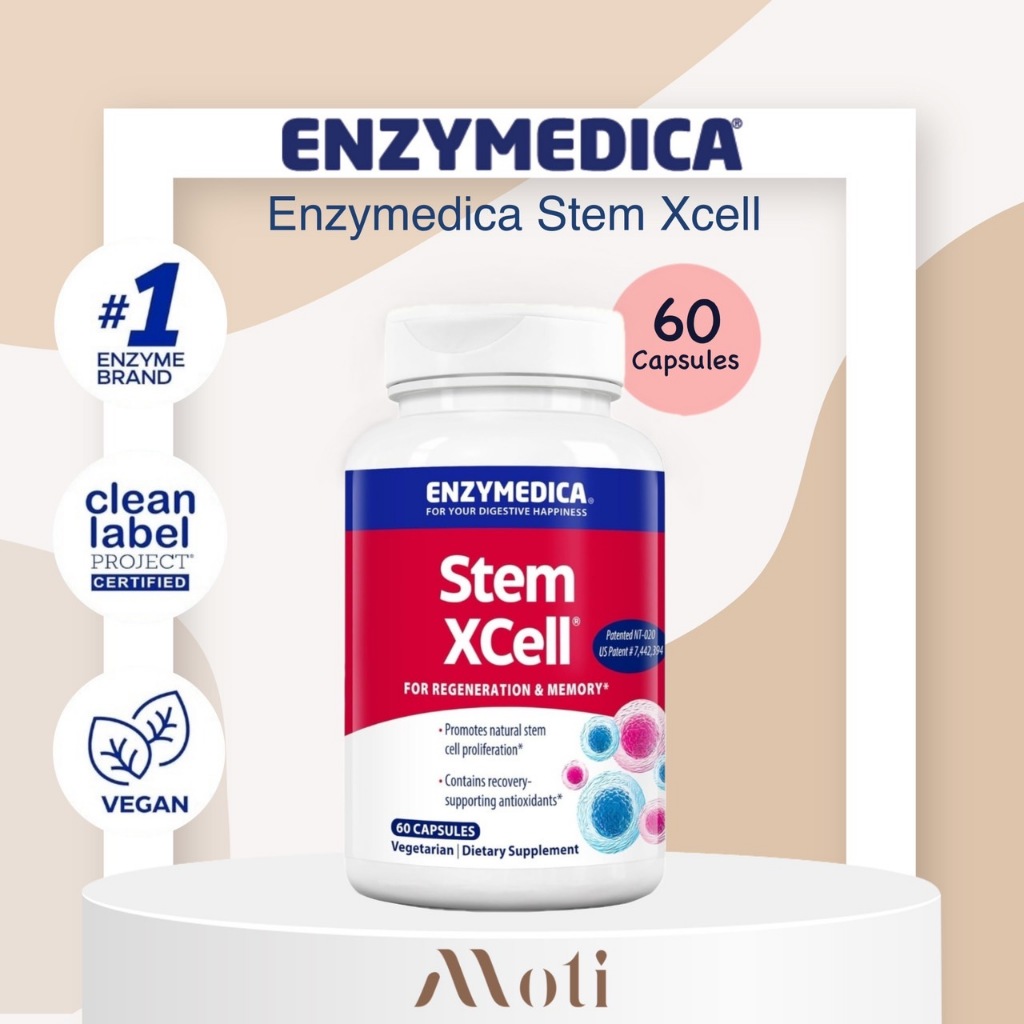 Enzymedica Stem XCell 60 Capsules อาหารเสริมสเต็มเซลล์ ชะลอวัย