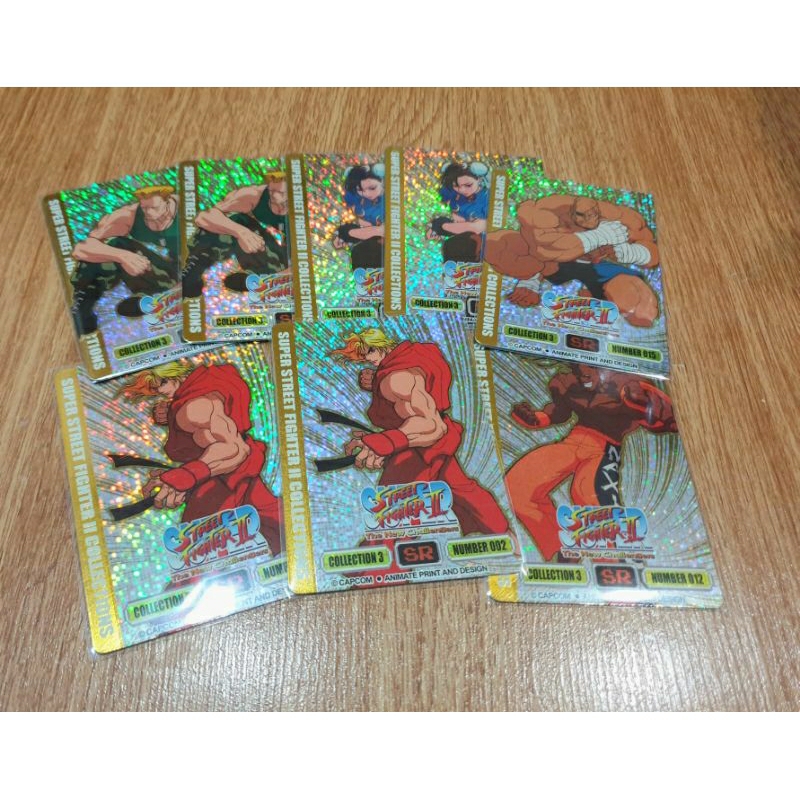 (SR แถบทอง) การ์ด Street Fighter ระดับ SR แถบทอง Collection 3 ขายแยกใบ