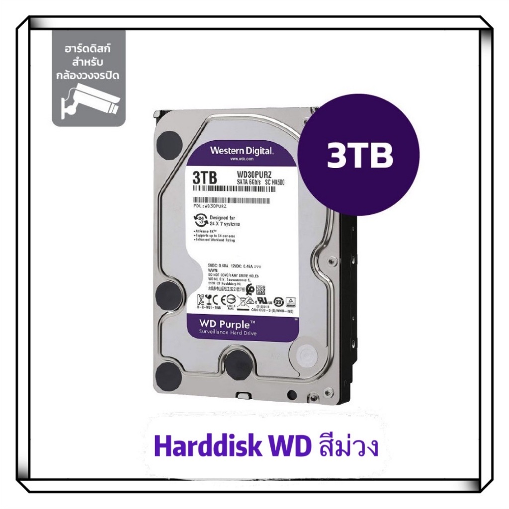 WD Purple 1TB/2TB/3TB 3.5