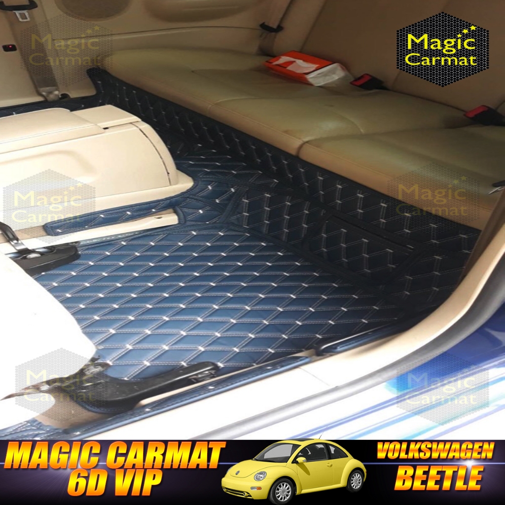 Volkswagen New Beetle Coupe 2000-2012 พรมรถยนต์ New Beetle พรม6D VIP Magic Carmat ราคา ถูกที่สุด ดีลบีเคเค แกลเลอรีภาพที่ 5