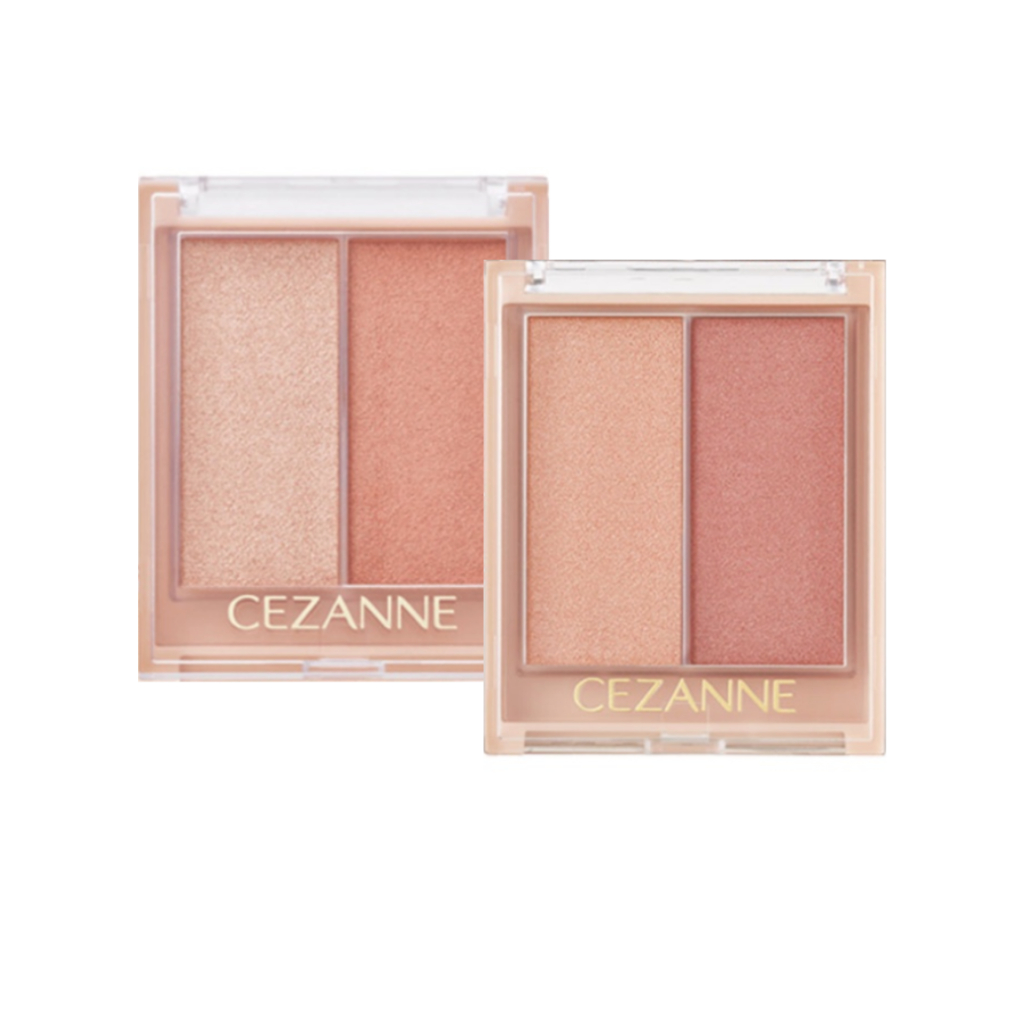 ♦️ของแท้·ส่งด่วน·ถูก♦️Cezanne Face Glow 3IN1 : เซซาน เฟซ โกลว์ ไฮไลท์ เนื้อเจล บลัชออน อายแชร์โดว 3IN1 x 1 ชิ้น dayse